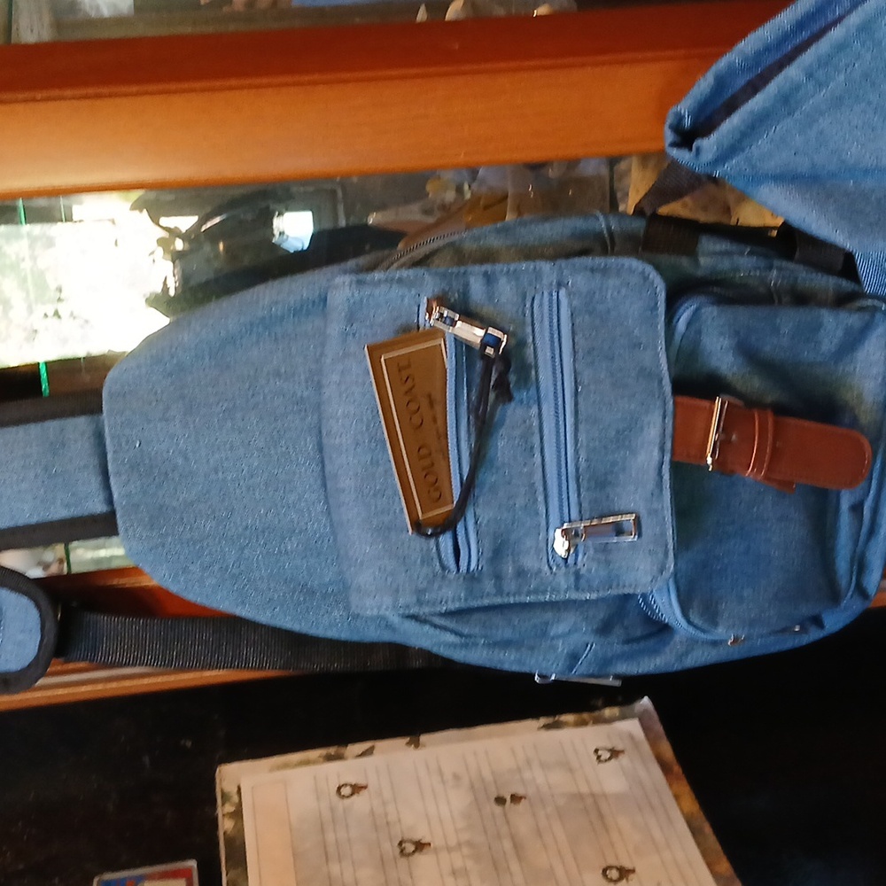 Blue Men's Sling Bag Crossbody Bag
